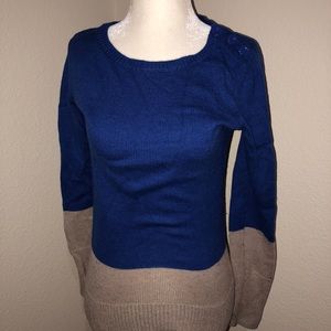 Express Color block Sweater sz S